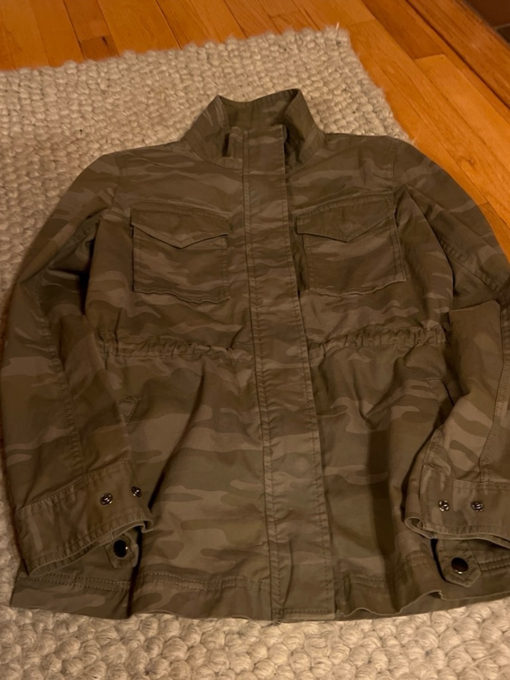 Style & Co. Women's Olive Camo Field Jacket